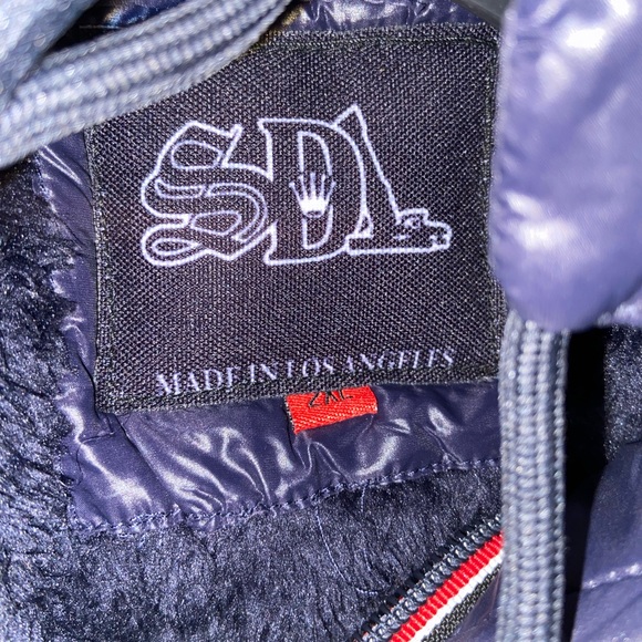 EL Chapo Dark blue buff jacket 2x never worn it brand new.  SDL BRAND - Picture 3 of 3